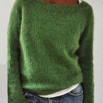 Nadorine Classic Soft Solid Color Knit Sweater