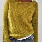 Nadorine Classic Soft Solid Color Knit Sweater