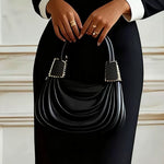 Nadorine Women's Chic Colorblock Bow Accent Bodycon Dress