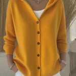 Nadorine Women's Comfy Ultra-Soft Hooded Knit Cardigan