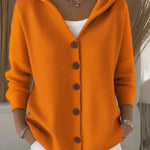 Nadorine Women's Comfy Ultra-Soft Hooded Knit Cardigan