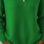 Nadorine Classic Long Sleeve Knit Polo Shirt