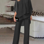 Elegant Formal Chiffon 2-Piece Matching Set