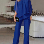 Elegant Formal Chiffon 2-Piece Matching Set