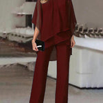 Elegant Formal Chiffon 2-Piece Matching Set