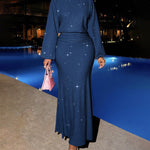 Semi Formal Glitter Fishtail Dress