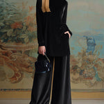 Nadorine Cozy Velvet Top and Pants Two-Piece Set