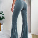 Nadorine Chic High Waist Corduroy Flared Pants
