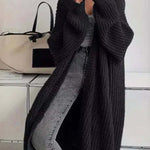 Nadorine Women's Comfy Loose Fit Chunky Knit Long Cardigan