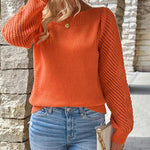 Stylish Cutout Sleeve Knit Top