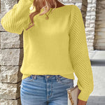 Stylish Cutout Sleeve Knit Top