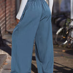 Nadorine Casual Wide Leg High Waisted Pants