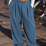 Nadorine Casual Wide Leg High Waisted Pants