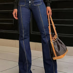 Retro High Waist Flare Jeans