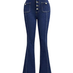 Retro High Waist Flare Jeans