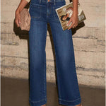 Urban Casual High Waist Wide Leg Jeans