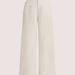 Nadorine Casual Corduroy High Waist Wide Leg Pants