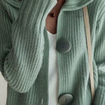 Simple Casual Large Buttons Knit Cardigan