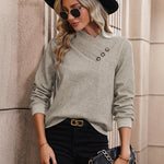 Stylish Rhombic Textured Sweatshirt
