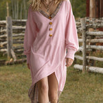 Retro Boho Style Plaid Patchwork Dress