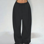 Nadorine Chic High Waist Wide Legs Jogging Pants