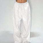 Nadorine Chic High Waist Wide Legs Jogging Pants