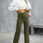 Nadorine Classic High Waist Straight Leg Pants