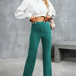 Nadorine Classic High Waist Straight Leg Pants
