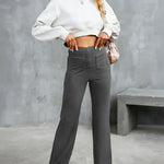 Nadorine Classic High Waist Straight Leg Pants