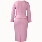 Nadorine Elegant 3D Floral Bodycon Pencil Dress for Women Casual Summer Vacation 2026