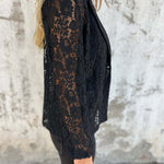 Fashion Lapel Collar Lace Suit Jacket