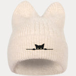Fashion Fuzzy Knit Cat Ear Beanie Hat