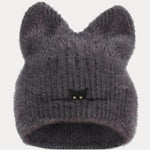 Fashion Fuzzy Knit Cat Ear Beanie Hat