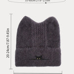 Fashion Fuzzy Knit Cat Ear Beanie Hat