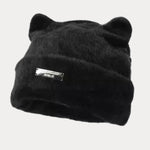 Soft Warm Cat Ear Shape Knit Beanie
