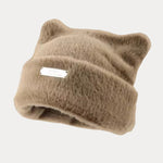 Soft Warm Cat Ear Shape Knit Beanie