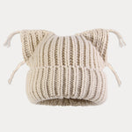 Unique Cats Ear Tassels Knit Beanie