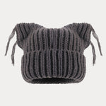 Unique Cats Ear Tassels Knit Beanie
