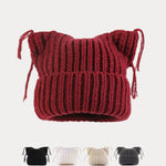 Unique Cats Ear Tassels Knit Beanie