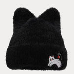 Trendy Cute Cat Fleece Meowing Beanie