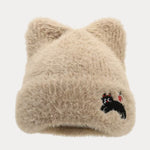 Trendy Cute Cat Fleece Meowing Beanie