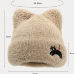 Trendy Cute Cat Fleece Meowing Beanie