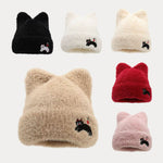 Trendy Cute Cat Fleece Meowing Beanie
