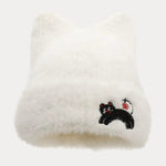 Trendy Cute Cat Fleece Meowing Beanie