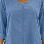 Nadorine Essential Soft V-neck Top for Women Casual Work Office Loose Fit 2026 | Under $40