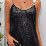 Summer Glitter Sequins Camisole Tops