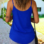 Nadorine Women's Cute Tulle Splicing Neck Camisole Top