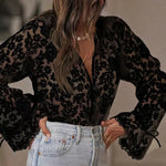 Nadorine Delicate Lace Floral Hollow Out Blouse for Women Casual Boho Summer Vacation 2026 | Under $40