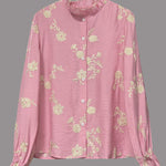 Nadorine Elegant Floral Embroidered Long Sleeve Shirt for Women Casual Boho Summer Vacation 2026 | Under $40
