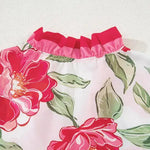 Nadorine Flower Printed Ruffled Trim Blouse for Women Cute Summer Casual 2026 | Under $40